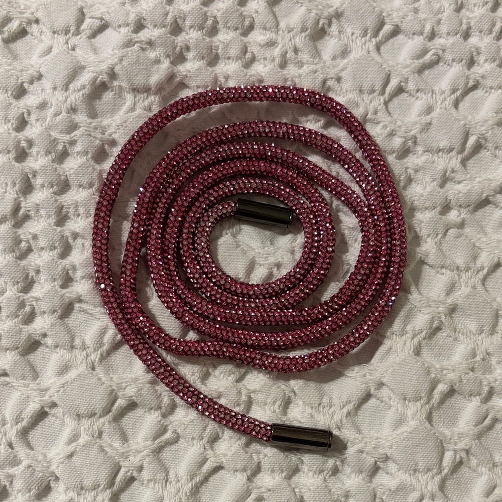 Pink Beaded drawstring chord (for a sweatshirt hoodie)